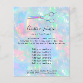 professionellens frisör, optisk utformning flygblad