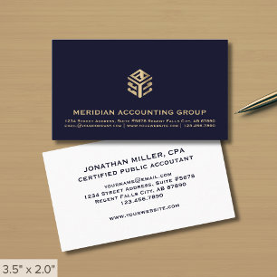 Professionellens geometriska Logotyp Visitkort
