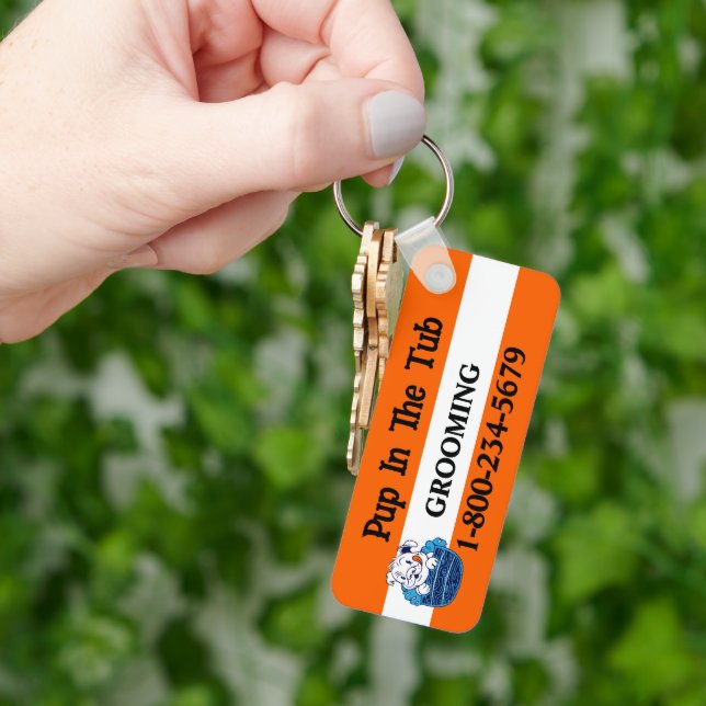 Professionellens Hund Grooming Nyckelring (Hand)