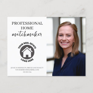 Professionellens kontaktinfo Foto Real Gods Vykort