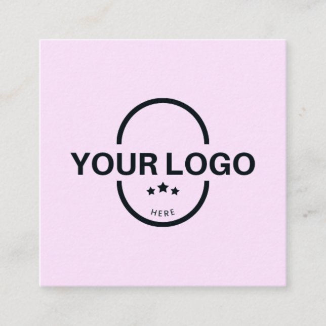 Professionellens logotyp fyrkantigt visitkort (Framsida)