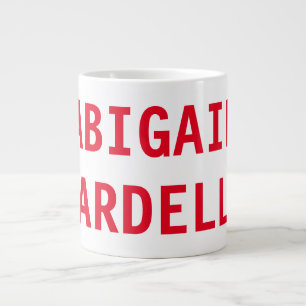 Professionellens minimalistiska, djärva moderna an jumbo mugg