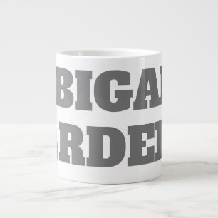 Professionellens minimalistiska, djärva moderna an jumbo mugg