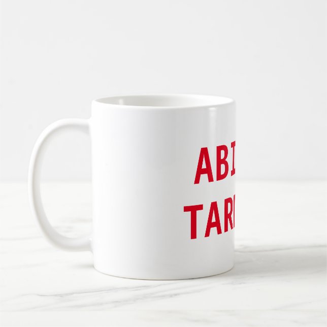 Professionellens minimalistiska, djärva moderna an kaffemugg (Vänster)