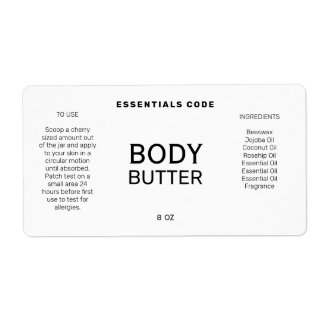 Professionellens minimalistiska etiketter för vita fraktsedel