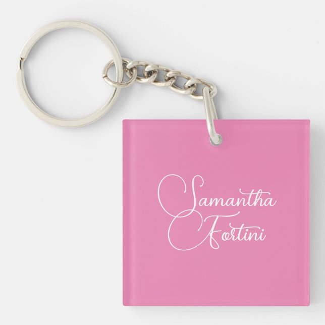 Professionellens minimalistiska handstil namn rosa (Framsidan)