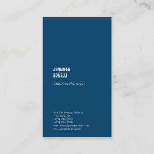 Professionellens minimalistiska indigo dye & azure visitkort