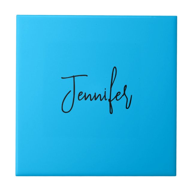 Professionellens minimalistiska kalligrafi namn hi kakelplatta (Framsidan)