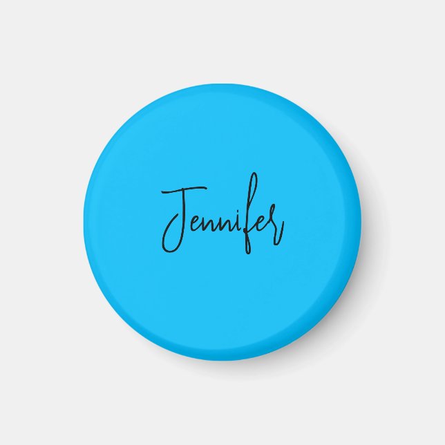 Professionellens minimalistiska kalligrafi namn hi magnet (Framsidan)