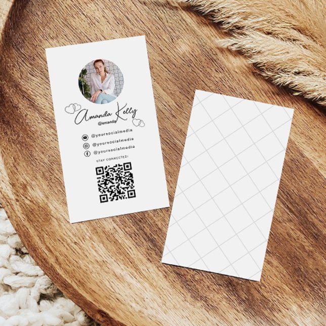 Professionellens minimalistiska, kosmetiska skanne visitkort (Skapare uppladdad)