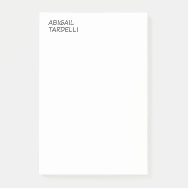 Professionellens minimalistiska moderna anpassning post-it block (Framsida)