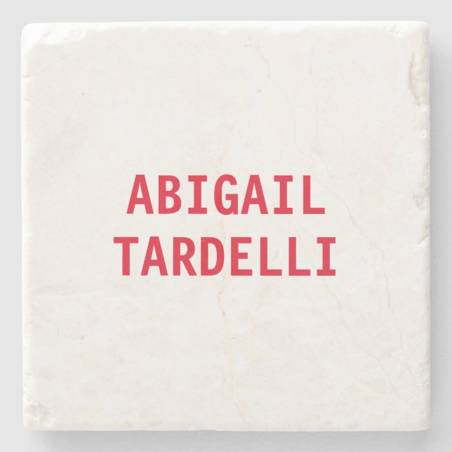 Professionellens minimalistiska moderna anpassning stenunderlägg (Framsidan)