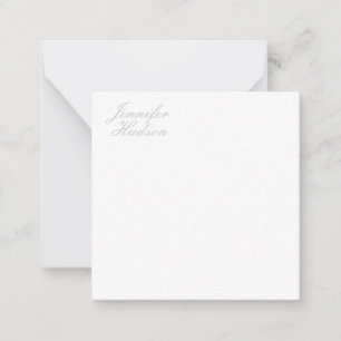 Professionellens minimalistiska moderna kalligrafi anteckningskort