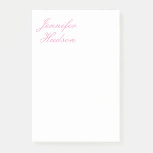 Professionellens minimalistiska moderna kalligrafi post-it block
