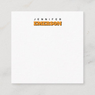 Professionellens minimalistiska moderna namn tilläggskort