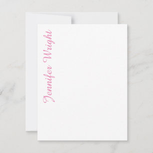 Professionellens minimalistiska rosa för kvinnor OSA kort