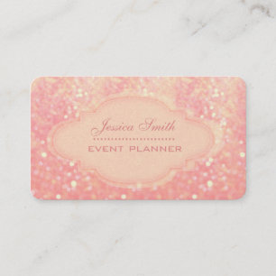 Professionellens moderna elegant glitter bokeh visitkort