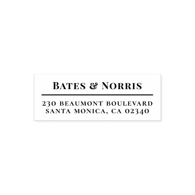 Professionellens partners och Returadress Självfärgande Stämpel (Design)