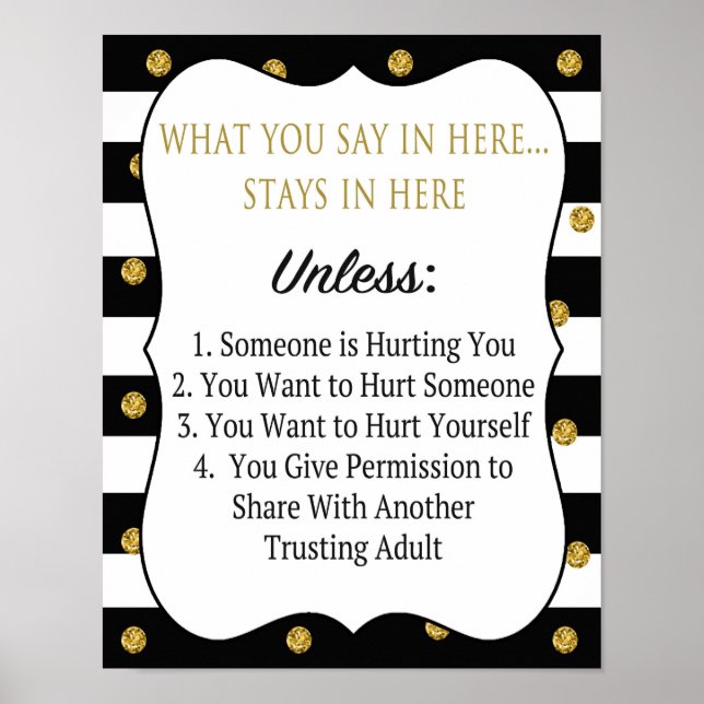 Professionellens sekretess Poster (Framsidan)