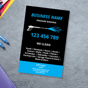 Professionellens tryck Tvättar  Tvättar Busine Flygblad