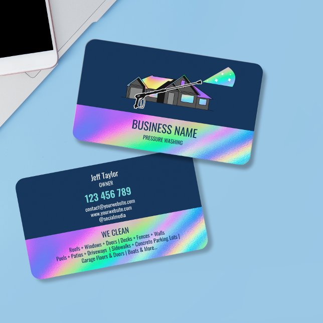 Professionellens tryck Tvättar  Tvättar Busine Visitkort (Skapare uppladdad)