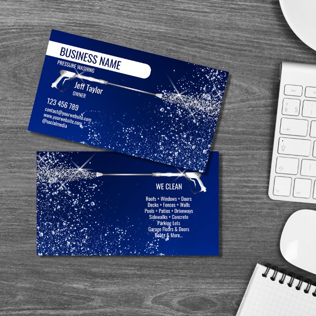 Professionellens tryck Tvättar  Tvättar Busine Visitkort (Skapare uppladdad)