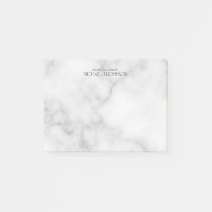 Professionellens vita marmor post-it block