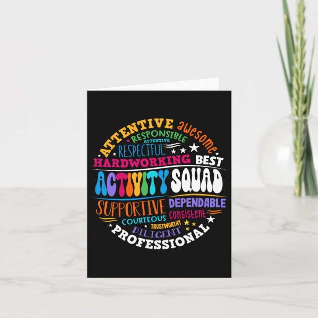 Professioneller för aktivitetstorget - stant-team  kort (Framsida)