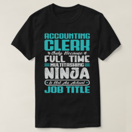 Professioneller för befattning för räkenskapsförar t shirt