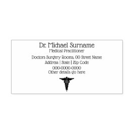 Professioneller för hälso- och sjukvård läkare DIY Självfärgande Stämpel