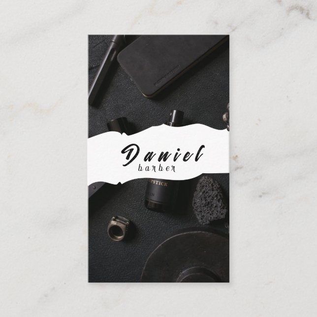 Professioneller för trendinställning av hårstråle visitkort (Framsida)