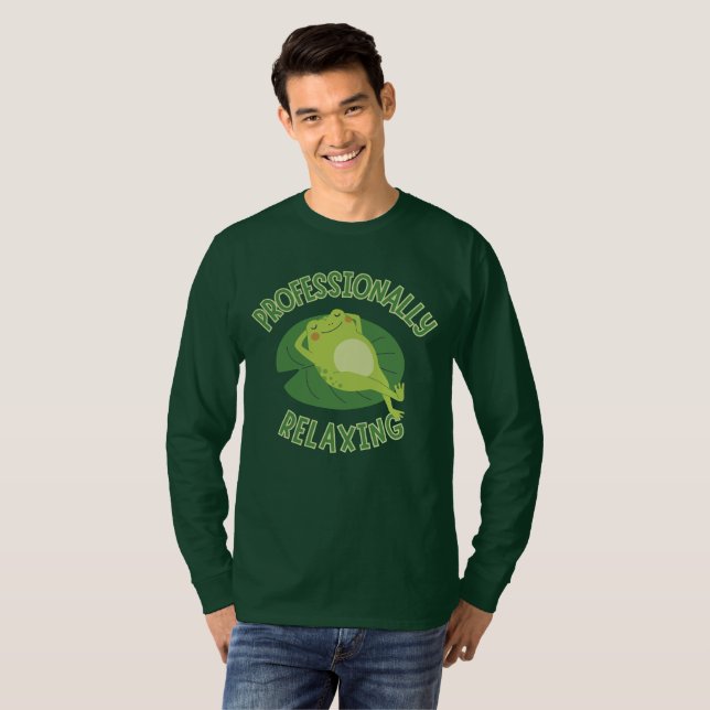 Professionellt Avslappnad Groda T Shirt (Hel framsida)