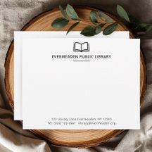 Professionellt bibliotek Minimalistiskt namn