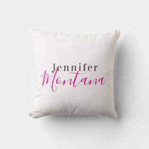 Professionellt elegant modern minimalistiskt namn kudde