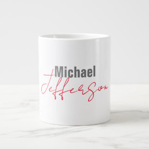 Professionellt elegant modernt, minimalistiskt nam jumbo mugg