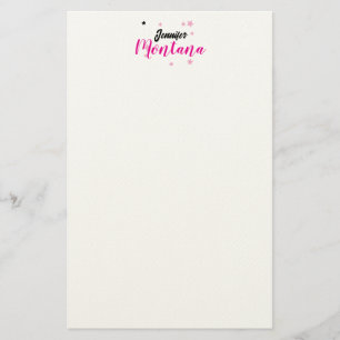 Professionellt elegant modernt minimalistiskt namn brevpapper