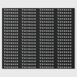 Professionellt klassiskt enkelt namn anpassat svar presentpapper