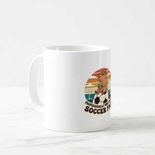 Professionellt Oberörd Kapybara Fotbollsfan Kaffemugg