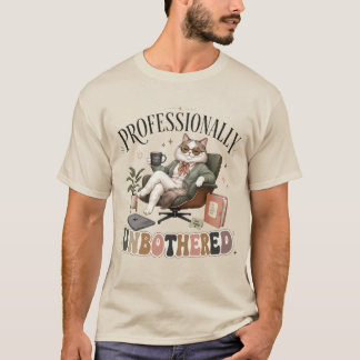 Professionellt Oberörd Rolig Cool Katt Retro T Shirt