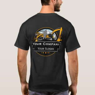 Professionellt tungt byggnadsföretag för utrustnin t shirt