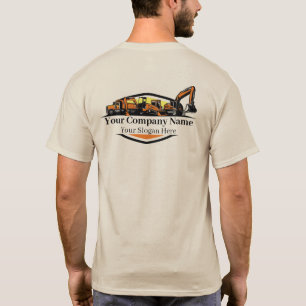 Professionellt tungt byggnadsföretag för utrustnin t shirt