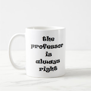 Professor är alltid höger kaffemugg