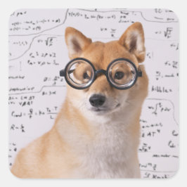 Professor Barkley Square Sticker (Glossy) Fyrkantigt Klistermärke