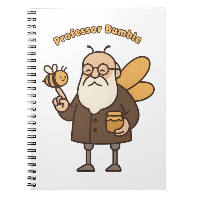 Professor Bumble Notebook Anteckningsbok (Framsidan)