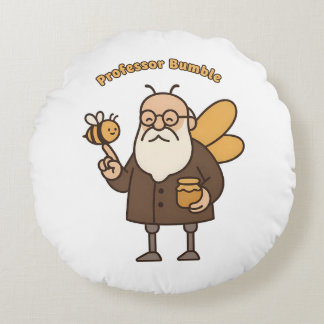 Professor Bumble Round Pillow Rund Kudde