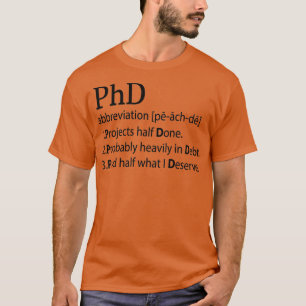 Professor Doktor PhD Filosophy titles-gåva T Shirt