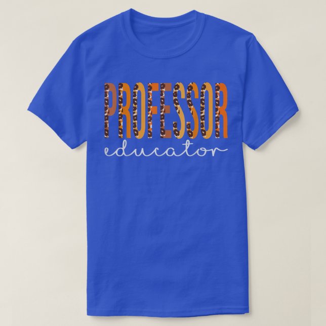 Professor Educator leopard Fall Autumn Älskare Tha T Shirt (Design framsida)