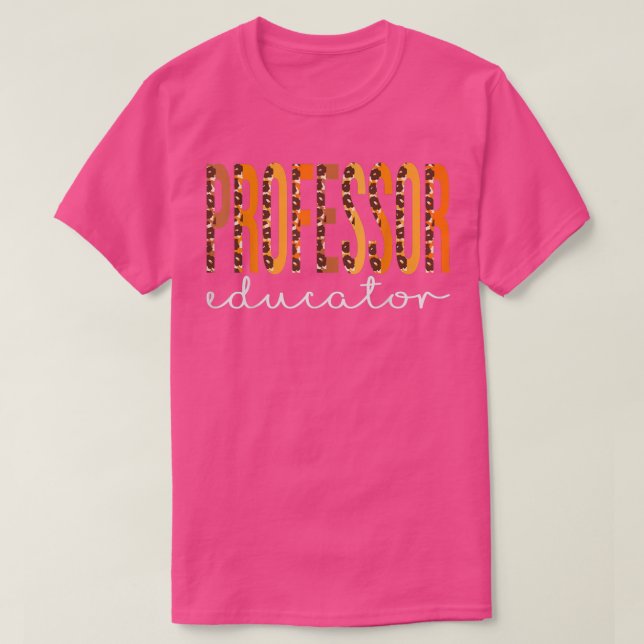 Professor Educator leopard Fall Autumn Lovers Than T Shirt (Design framsida)