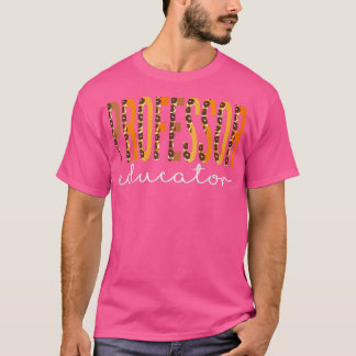 Professor Educator leopard Fall Autumn Lovers Than T Shirt