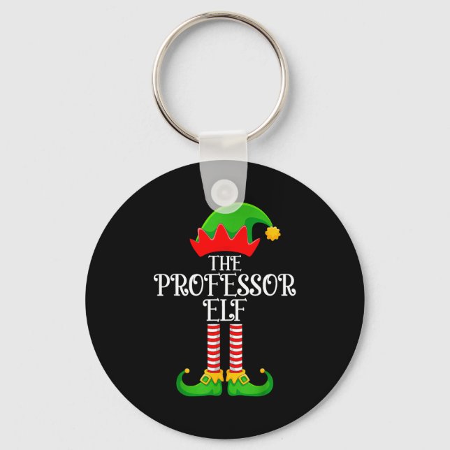 Professor Elf Christmas Family Matching Funny Love Nyckelring (Framsida)